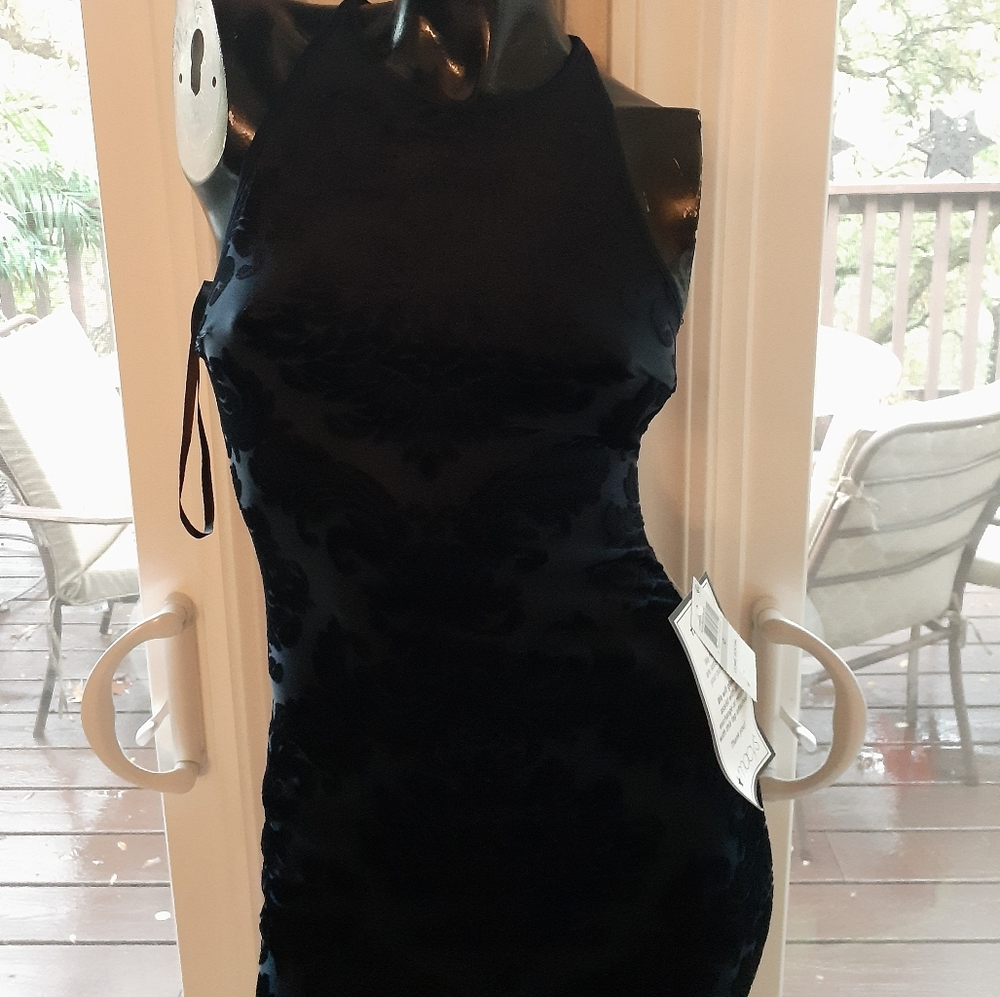 Luxury Velvet Flower Dress